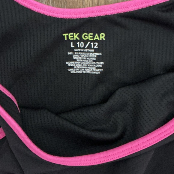 Tek Gear Kids Black Romper with Pink Accents - Picture 2 of 3